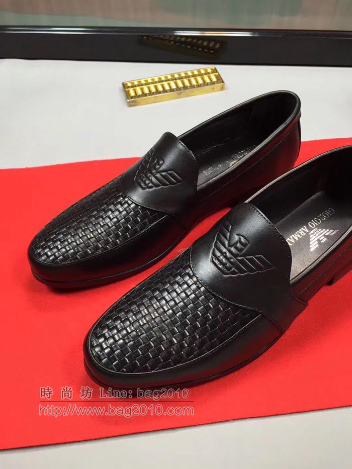 Armani男鞋 專櫃品質 牛皮休閒鞋 阿瑪尼休閒時尚男皮鞋  jpx1394